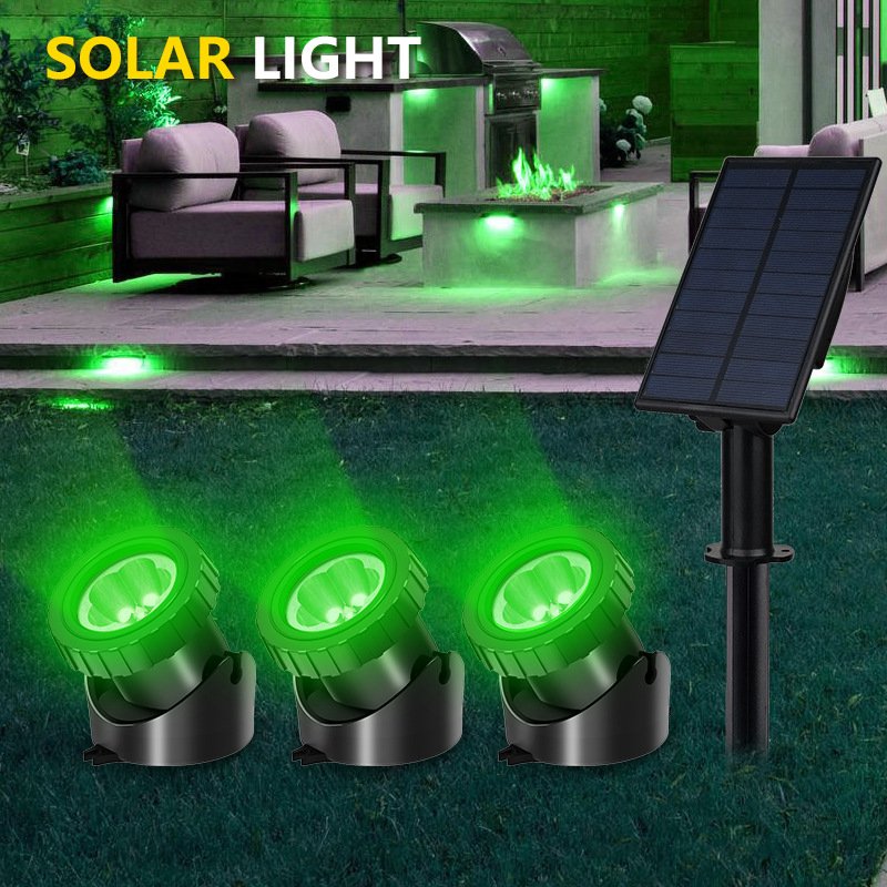 High-Quality Solar Courtyard Light Spotlight Waterproof LED Multi-Color Villa Aquarium Light RGB Garden Lawn Light