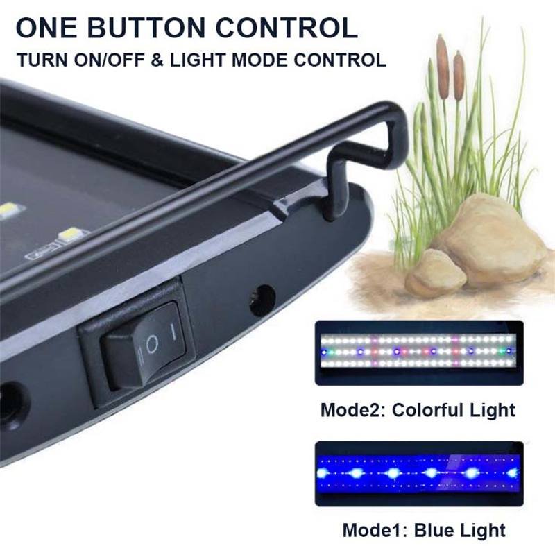 2024 30cm-120cm Waterproof Fish Tank Decor Full Spectrum Planted Aquatic Plant Marine Grow Lighting Led Aquarium Lights