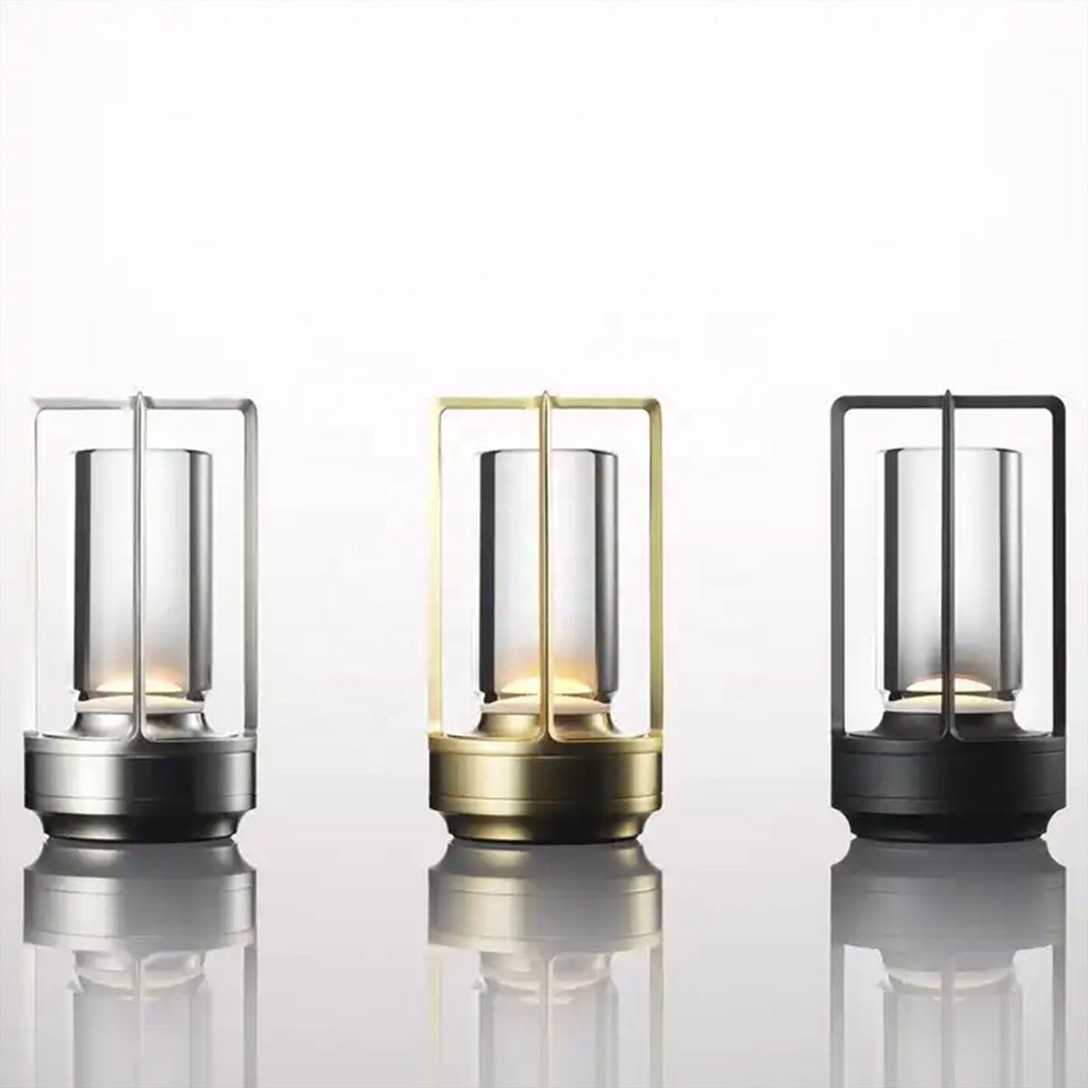 Kid Bedside Rechargeable Crystal Night Lights Cordless Restaurant LED Table Lamp Luxury Lantern