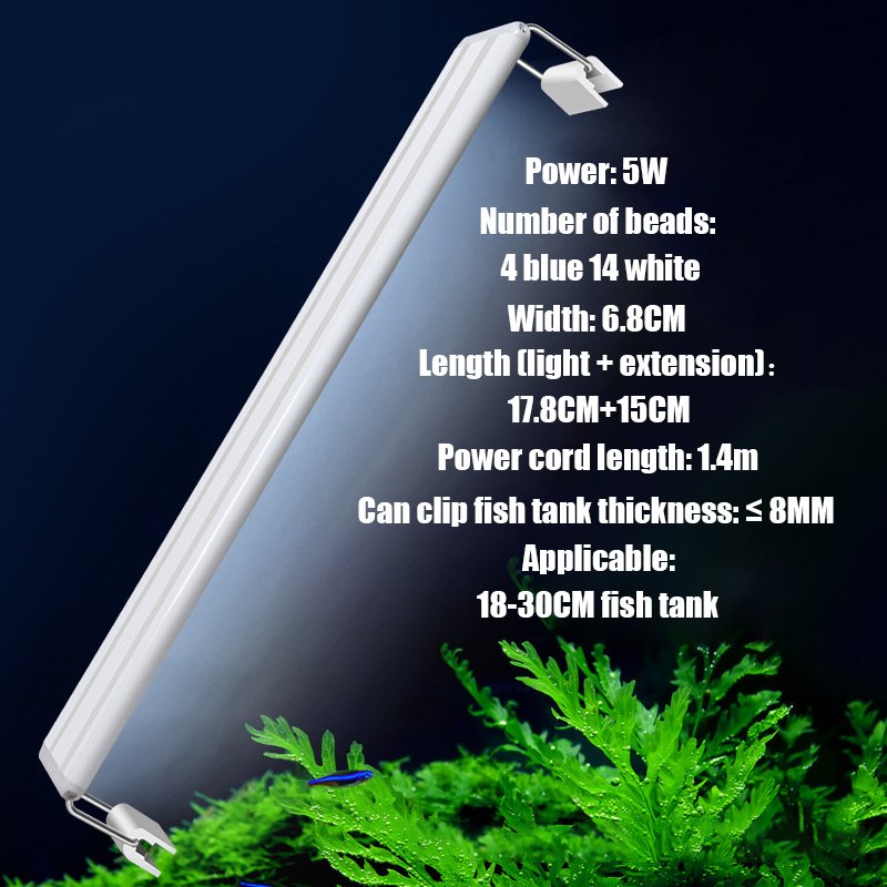 Acrylic Adjustable Bracket Light Lamp Aquarium Light Promote The Growth Aquatic Plants Led Aquarium Light