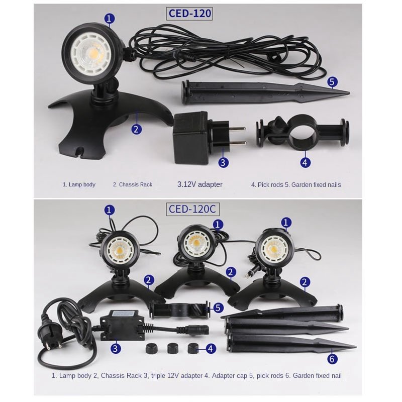 SUNSUN CED Series Koi Pond LED Lamp Pool Aquarium Light For Coral Reef