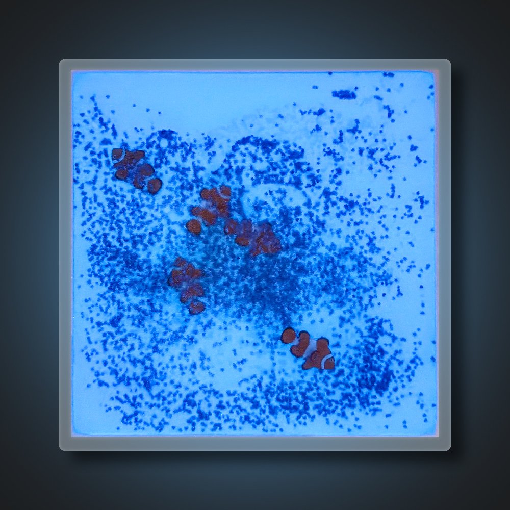 Relieve stress in children with autism, hot selling squeezing toys, luminous square aquarium sensory liquid floor tiles