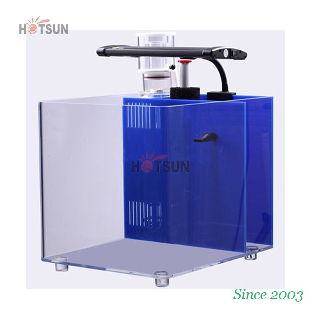 Customized 30L Acrylic Aquariums LED Light Up Acrylic Fish Tank with Pump and Filter