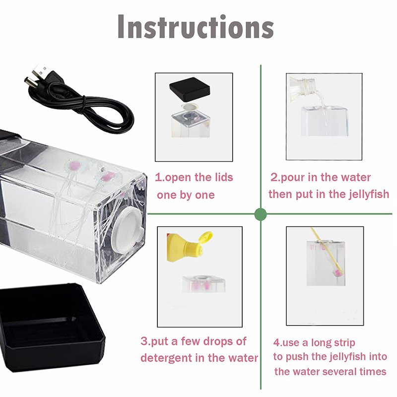 Dropshipping Products 7 Color Changing Desktop Jellyfish Led Lamp