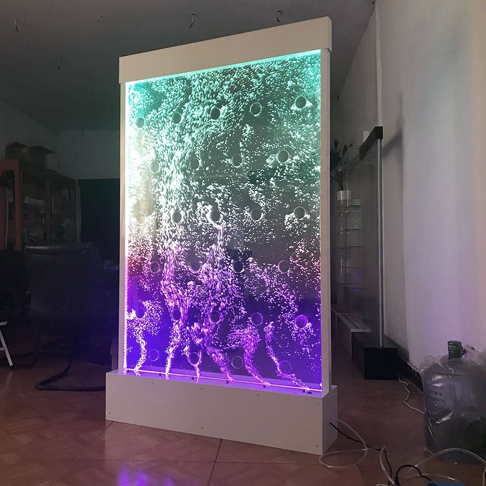 Home LED light up water bubble panel lamp decoration room divider