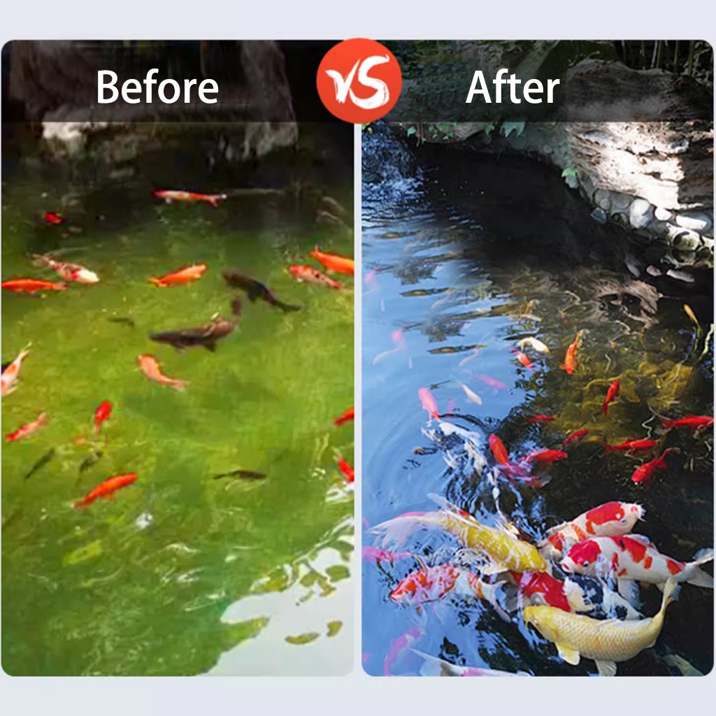 Cowater Instock 20W UV Light Drum Filter 1320 Gallon per hour 5 T/hr flow Koi Pond Rotary Drum Filter for Pond
