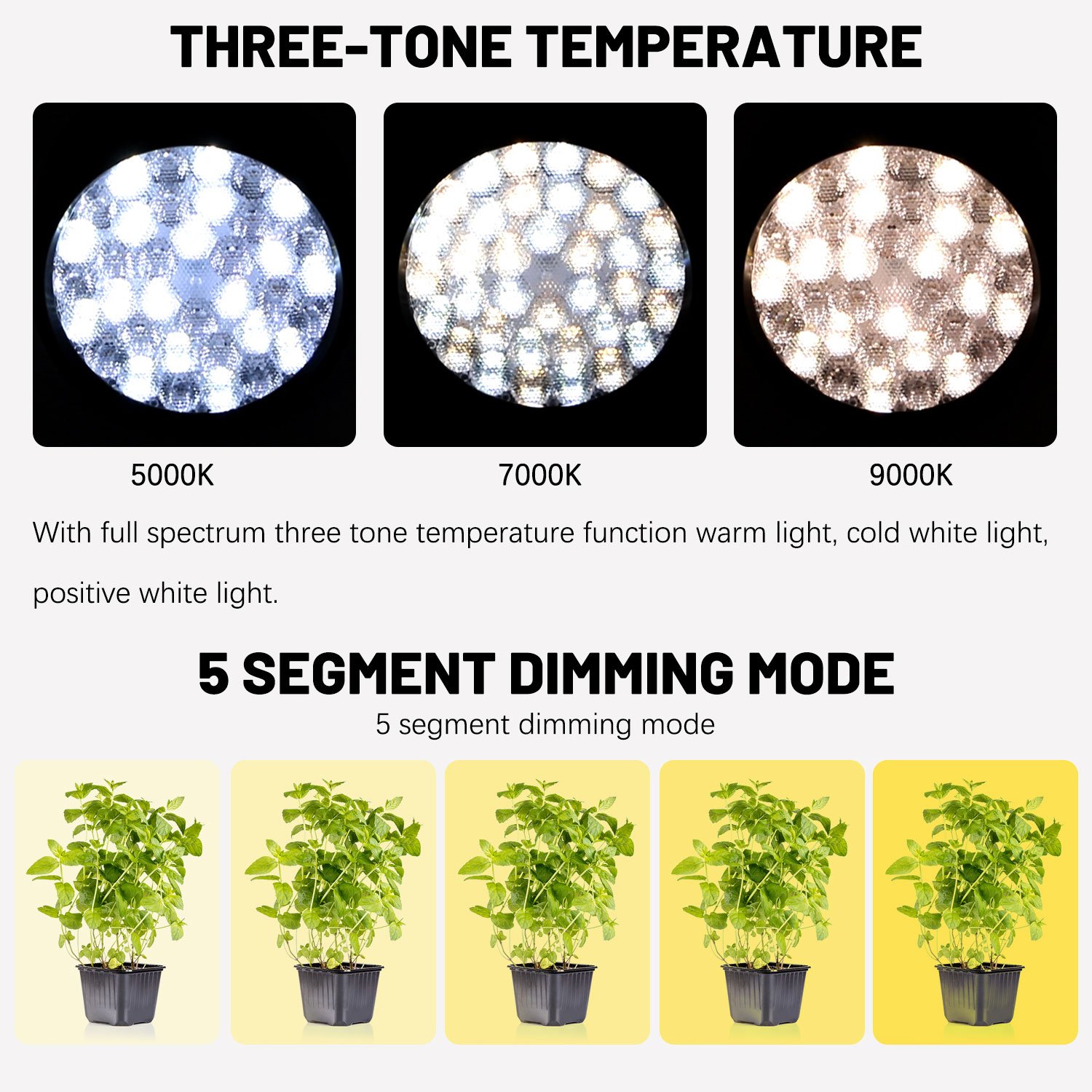 Full Spectrum Betta Nano Fish Tank Light Bamboo Board 360 Degree Gooseneck Flat Nano Aquarium LED Light Indoor Plant Grow Lamp