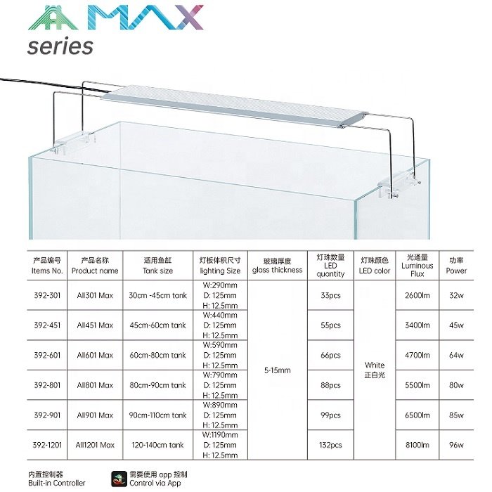 Chihiros AII MAX Series APP Control Aqua Plant LED Lamp Aquarium Light