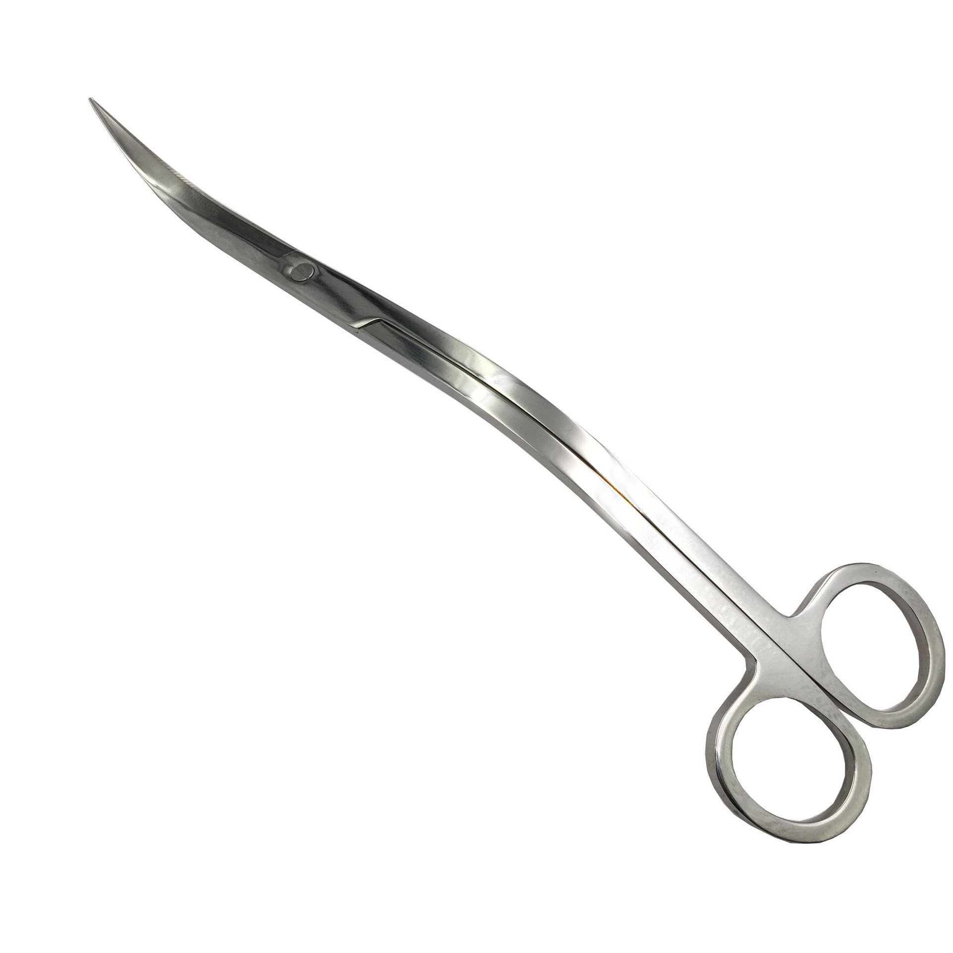 Aquarium Fish Tank 25cm Scissor Aquatic Plant Cleaning Tools Tongs Scissor Stainless Big Water grass shears Steel Wave Scissor