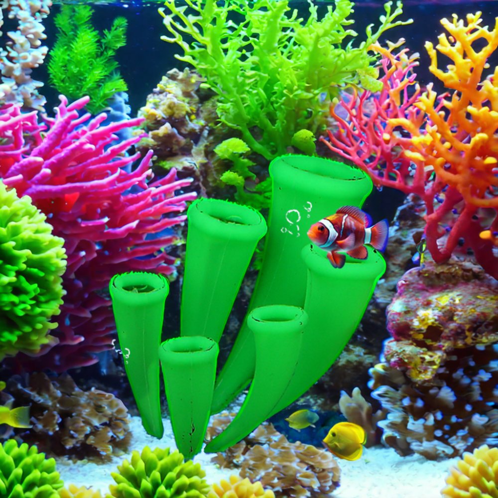 Wholesale silica Artificial Aquarium Plants Fish Tank Decorations Accessories for Aquariums