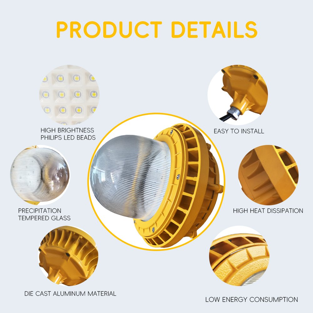 LED waterproof oval explosion-proof moisture-proof lamp bathroom ceiling wall lamp three proof lamp customizable