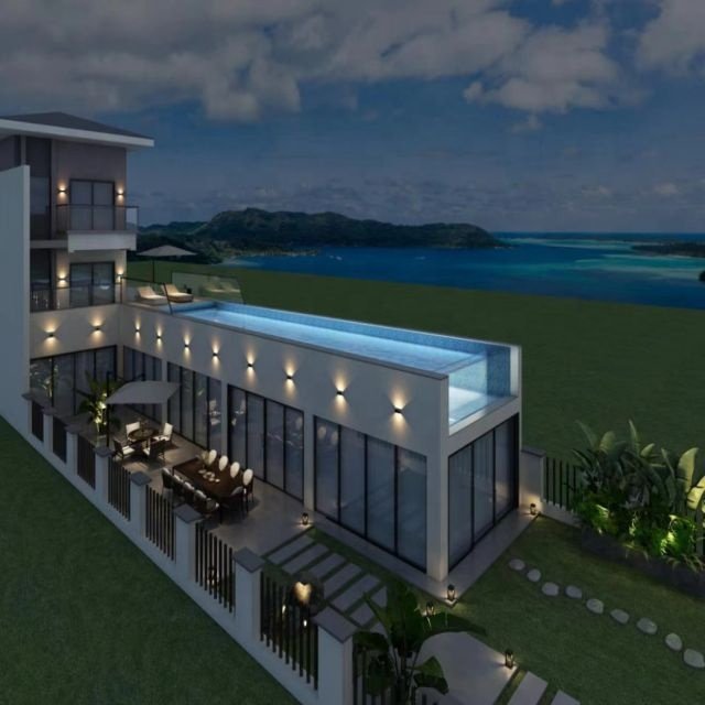 100mm Bright Customized Acrylic Swimming Pool Thick Acrylic Panels for Private Villa