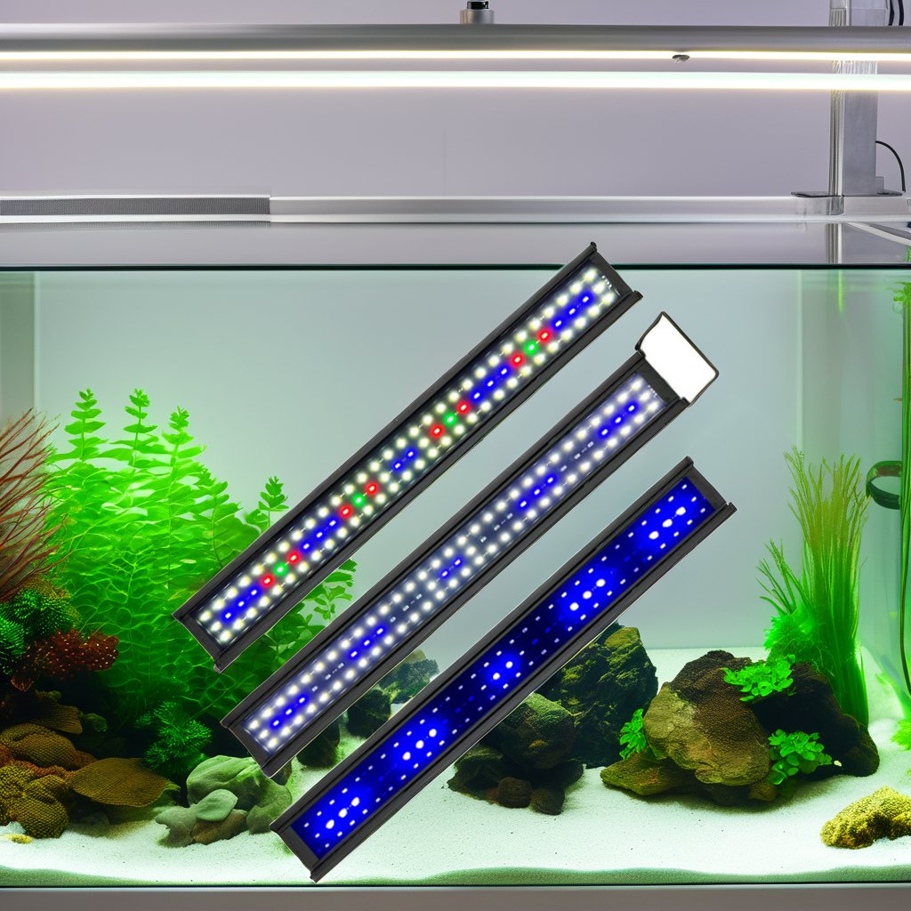 Microgreen Marine Reef Aquarium LED Lighting Dimmable Full Spectrum LED Light Bar for Planted Aquarium Fish Tank