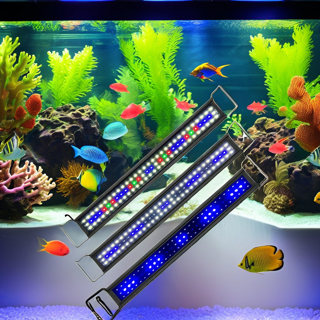 Microgreen Marine Reef Aquarium LED Lighting Dimmable Full Spectrum LED Light Bar for Planted Aquarium Fish Tank