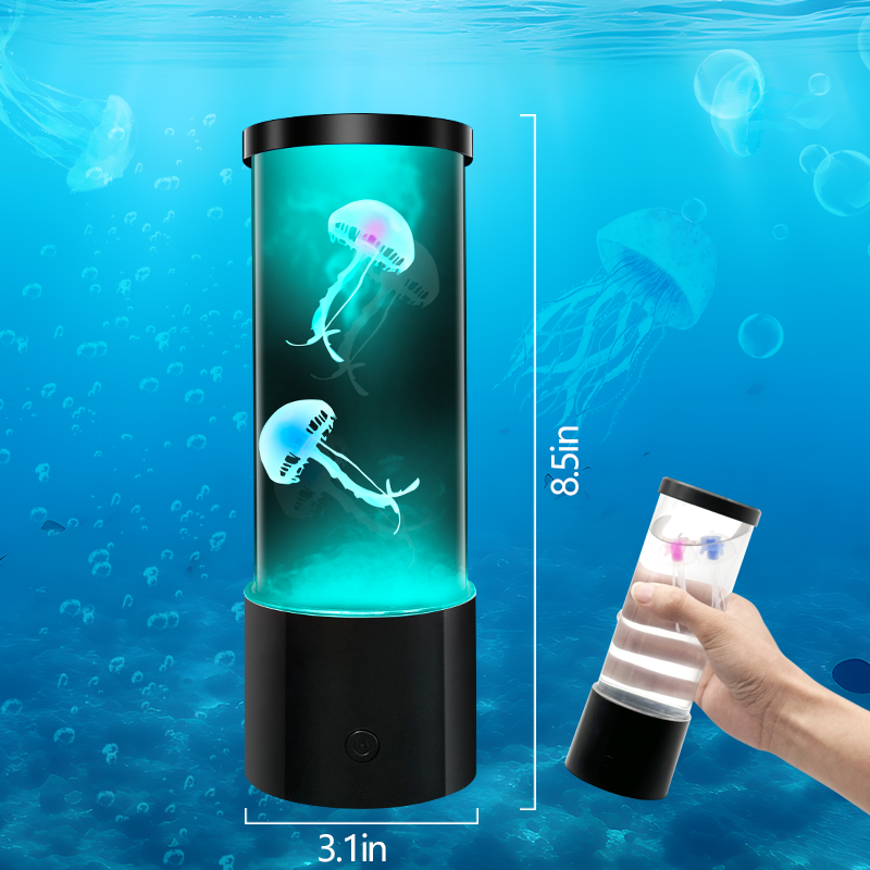 New Products Factory Price Night Light Moving Fish Lamp Aquarium Small Jellyfish Lamps Color Changing Lights for Kids Table Lamp