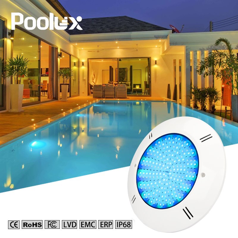 ABS PC Surface Mounted Lamp High Brightness SMD2835 Chip Long Lifespan Waterproof LED Underwater Resin Filled Pool Light