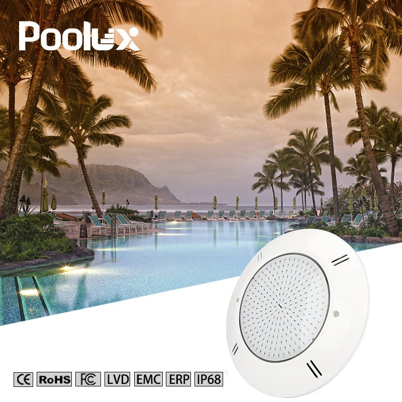 ABS PC Surface Mounted Lamp High Brightness SMD2835 Chip Long Lifespan Waterproof LED Underwater Resin Filled Pool Light