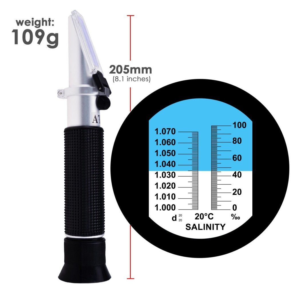 Salinity Refractometer for Reef Salinity trade assurance salinity refractometer with led light