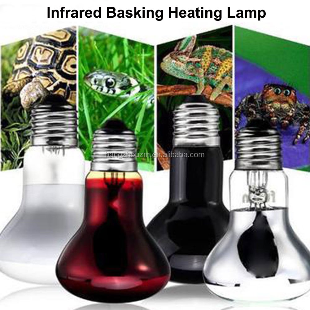 75mm 100W Infrared Ceramic Heat Lamp,Black Reptile Emitter Lamp Bulb for Pet Coop Heater Chicken Lizard Turtle Brooder Aquarium
