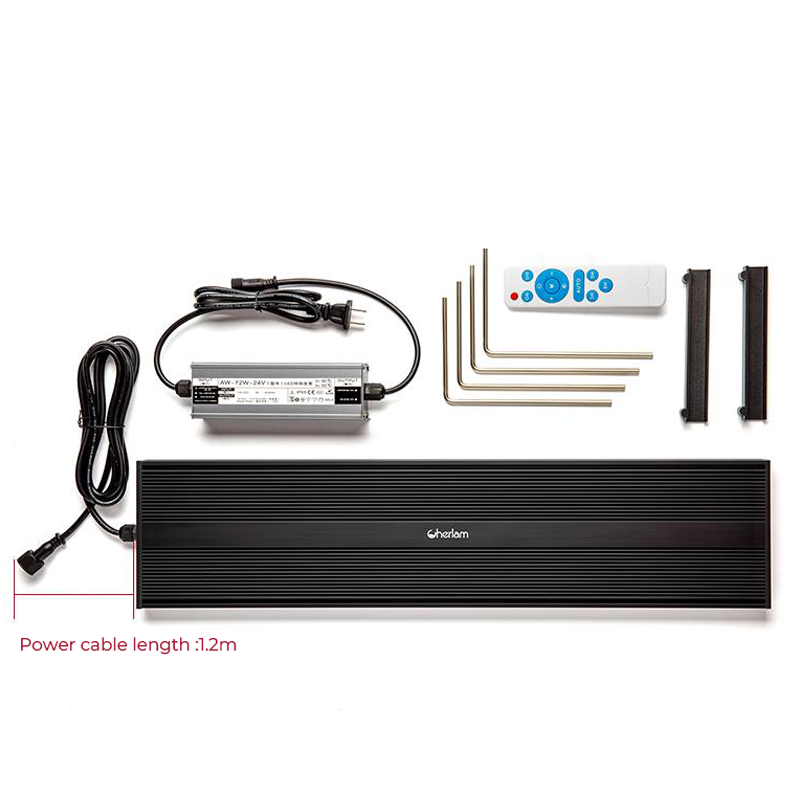 Cherlam Aquariums Accessories Factory Price 60W80W100W120W Fish Tank Marine Aquarium Light Water Plant Coral Reef Aquarium Light