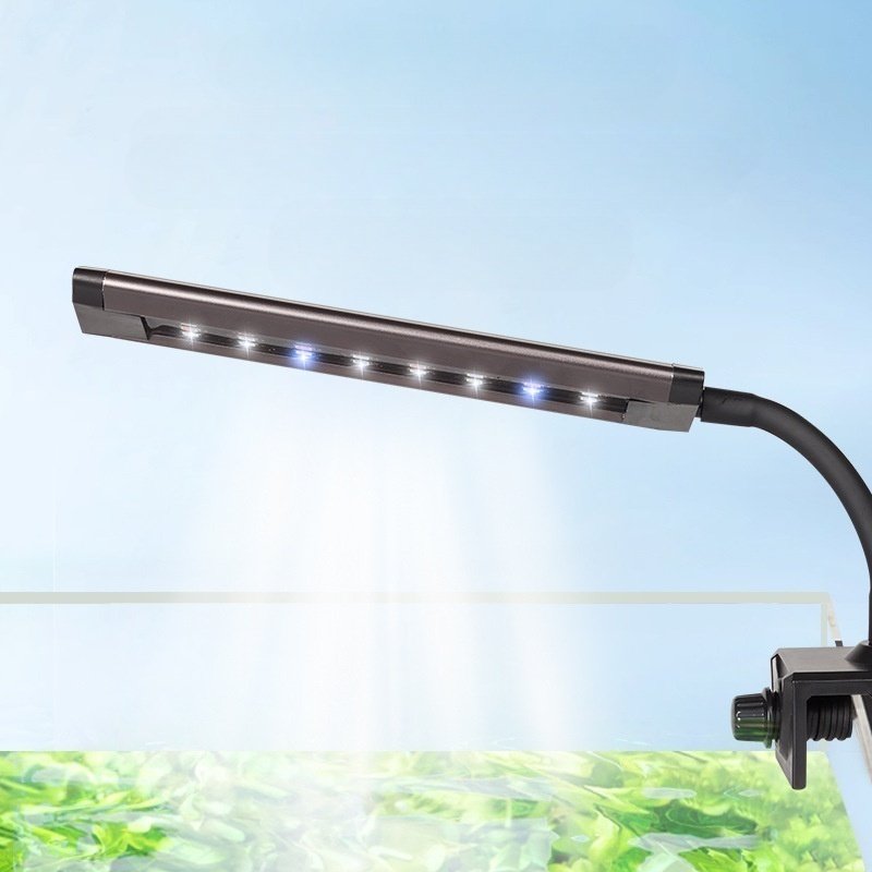 Anti-Splash Grass Tank Lamp WRGB Aquarium Energy-Saving Lighting full spectrum aluminum shell bracket clamp light