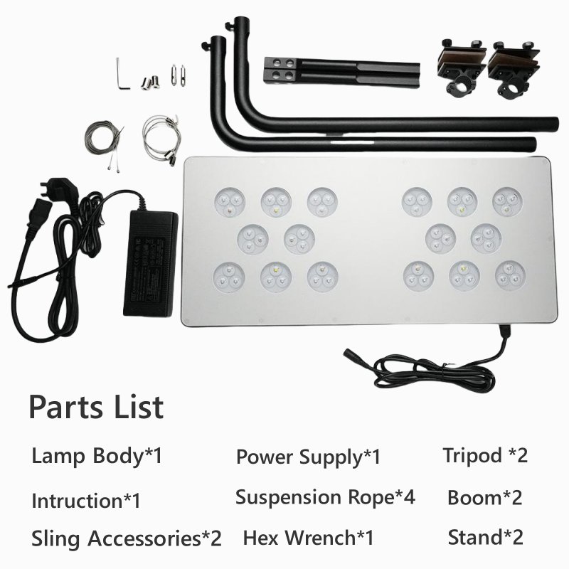 Wholesale LED Aquarium lamp Saltwater Fish Tank Grow Lighting Aquariums Marine Reef Plants Coral Light