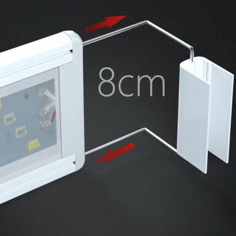 Jeneca Bright LED Aquarium Light Plant Fish Tank Light with Extendable Brackets Aquatic Plant Growth Lamp