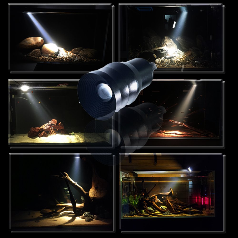 Freshwater Planted 7W Fish Tank Led Aquarium Lights For Aquarium Fish Tank Adjustable Beam Angle