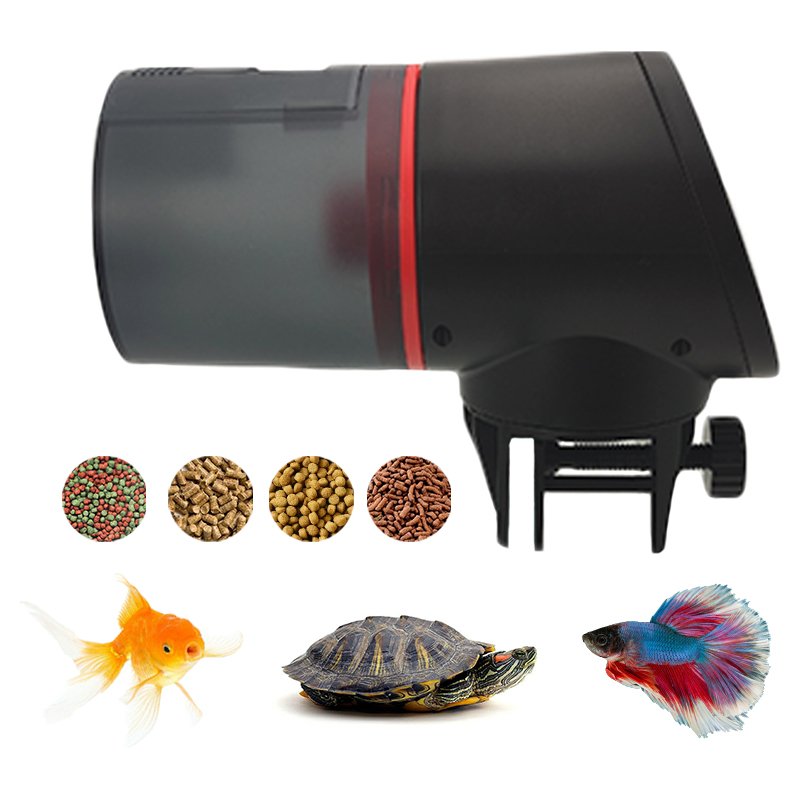 Aquarium Fish Tank Timed Carp Koi Smart Fish Food Feeder Automatic Rechargeable