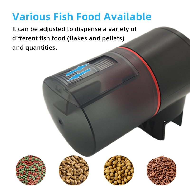 Aquarium Fish Tank Timed Carp Koi Smart Fish Food Feeder Automatic Rechargeable