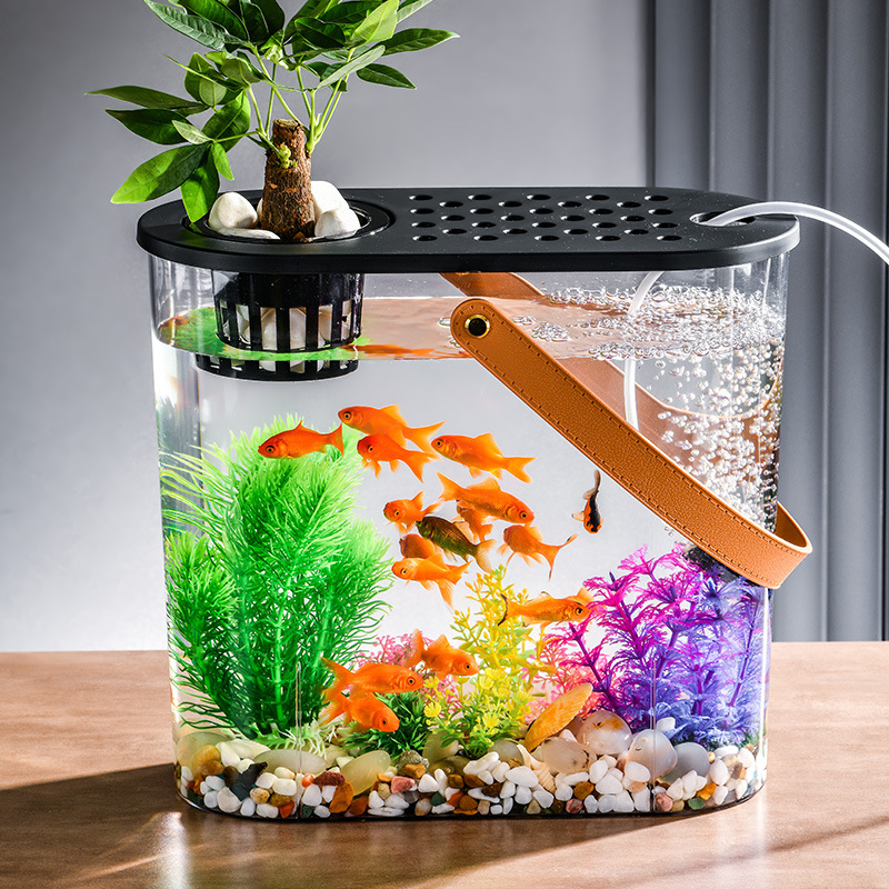 creative pp kit fish tank acrylic european style fish tank salt water aquarium fish tank full set
