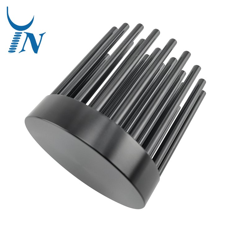 CNC Custom Cold Forged Heat sink Aluminum radiator anodized fin projector high power heat sink for Industrial grow light