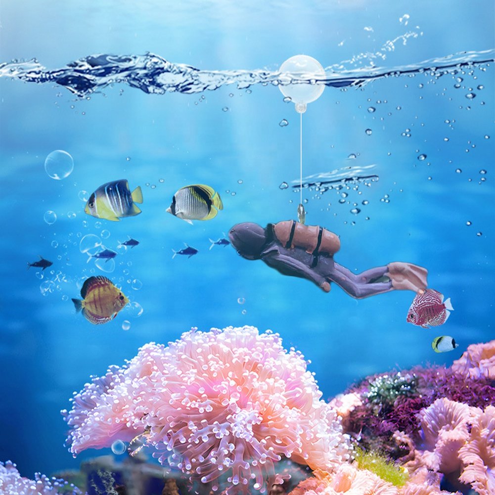 Aquanaut Fish Tank Floating Aquarium Decoration Underwater Small Ornaments Fish Tank Aquarium Decoration Accessories