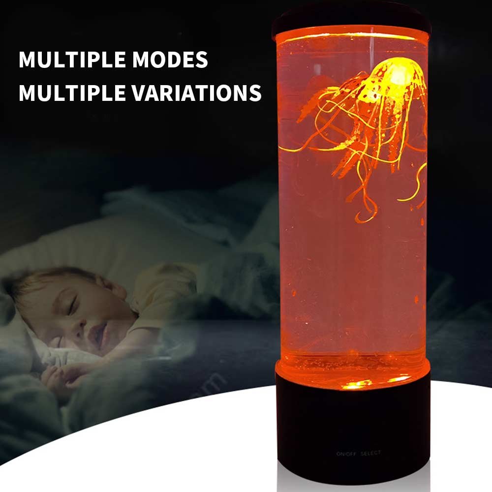 7 Color Changing Electric Round Jelly fish Aquarium Lava Lamp,Custom Fantasy Jellyfish Lamp