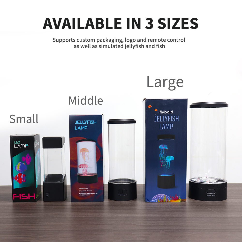 7 Color Changing Electric Round Jelly fish Aquarium Lava Lamp,Custom Fantasy Jellyfish Lamp