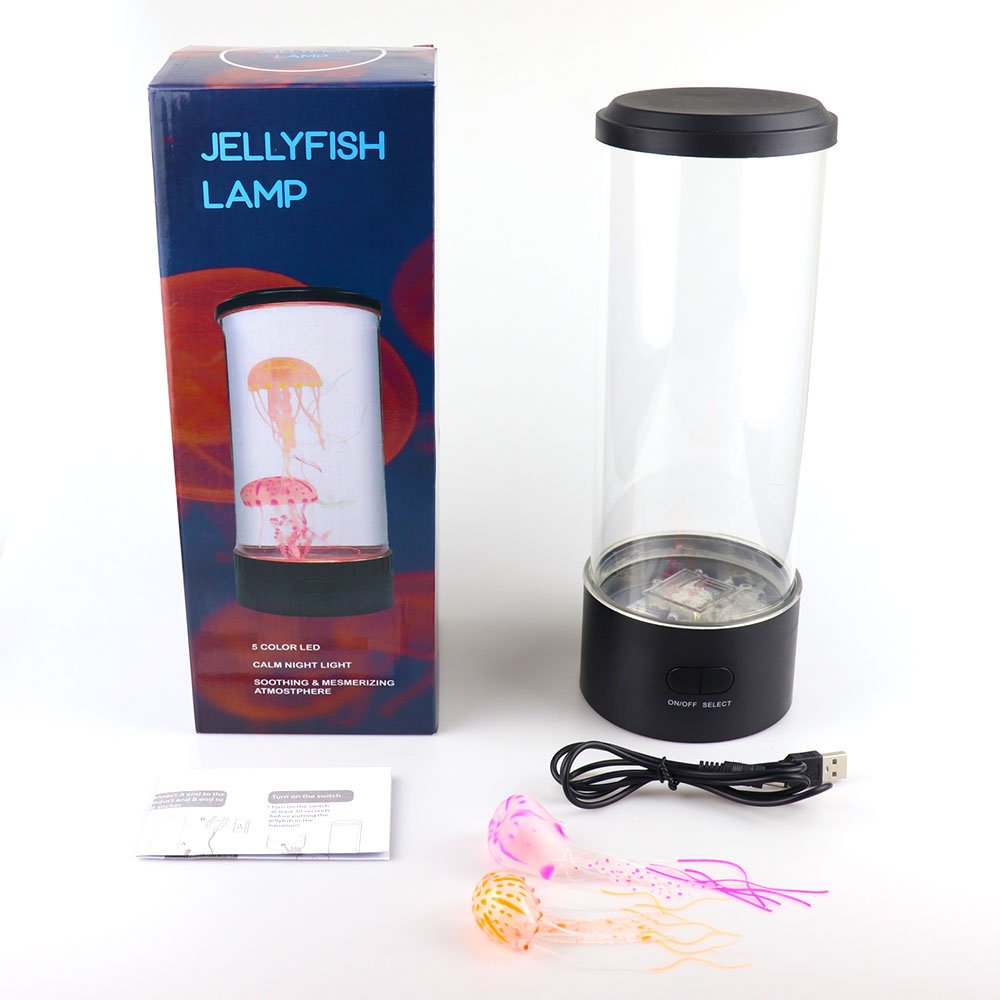 7 Color Changing Electric Round Jelly fish Aquarium Lava Lamp,Custom Fantasy Jellyfish Lamp