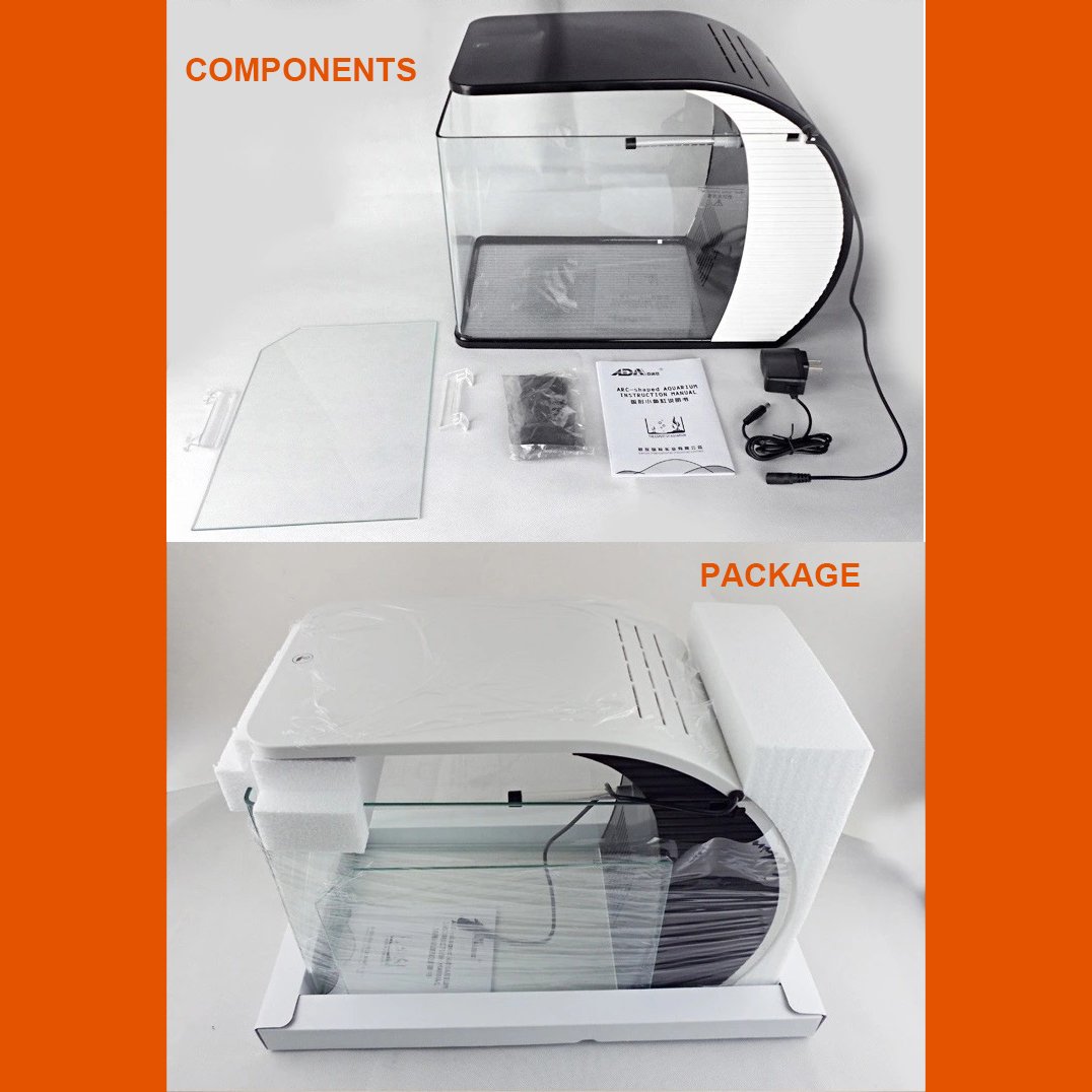 Manufacturer Top Market Small Aquarium Fish Tank Arc-Glass High Quality Mini Fishes Home All Accessories Water Usage Box