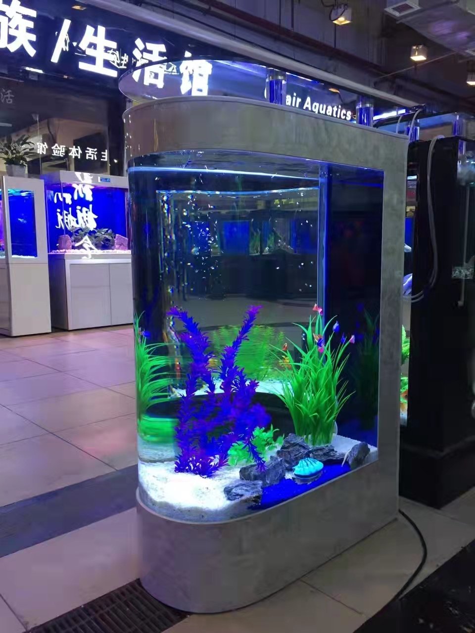 Customized Marine Large 200 Gallon Fish Aquarium, Factory Direct Sale Indoor Household Large Acrylic Fish Tank