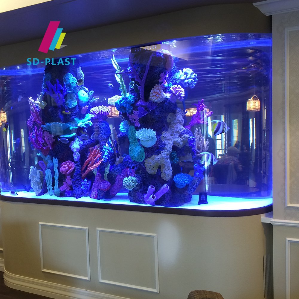 Acrylic aquarium cube high light transmission fish tank living room aquarium with cabinet