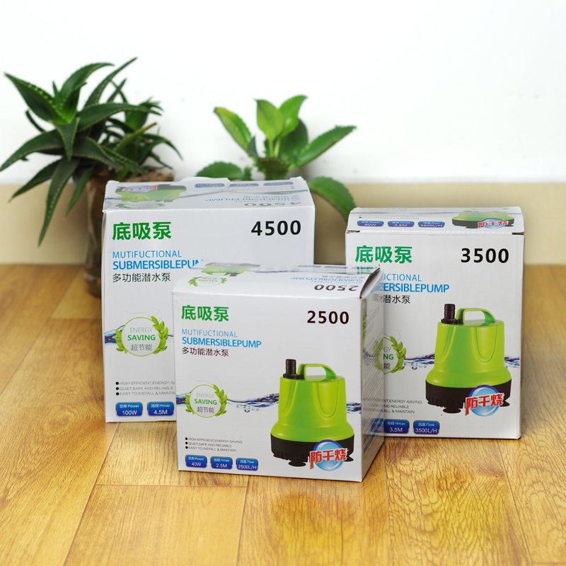 New Arrival Bottom Filter Suction Pump Quiet Submersible Water Pump with 12 LED Lights Rockery Waterfall Fountain LED Pump