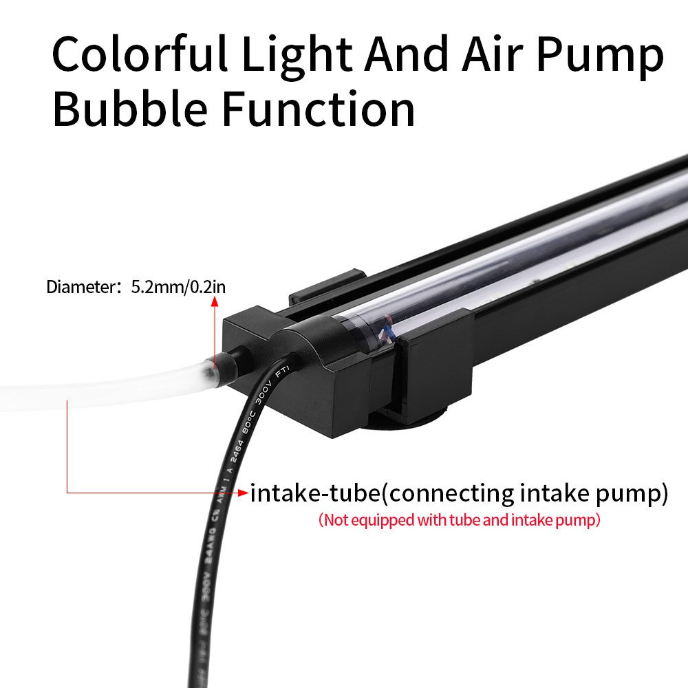 Submersible Fish Tank Lights For Aquariums Landscaping Decor Lighting Plant Reef Coral Grow Lamp Underwater LED Aquarium Light