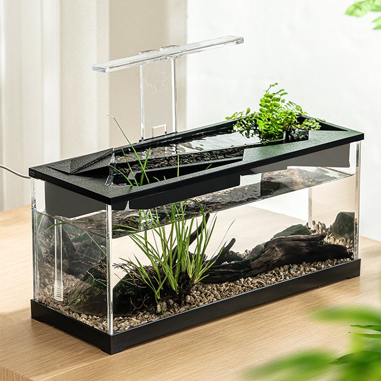 Relaxlines multi-functional fish tank desktop home acrylic aquarium fish tank with water pump and light