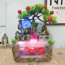 Hot Sale 12-Colorful LED Lights Ultrasonic Fog Maker Lar Volume Rockery Fish Tank Landscape Fountain Hotels Aromatherapy