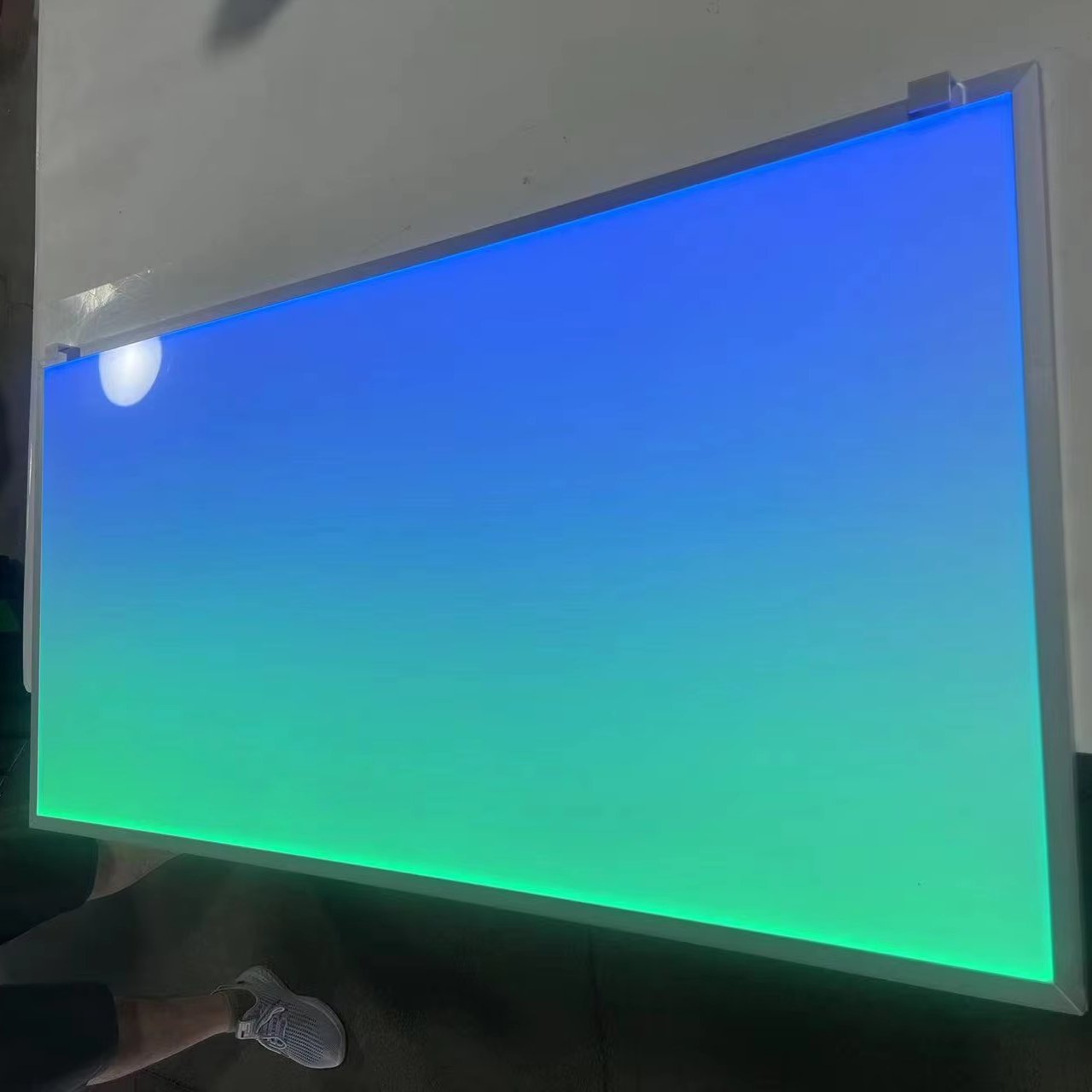 New type edgelight RGB fish tank backlight with 2 rgb led and app control together without print poster