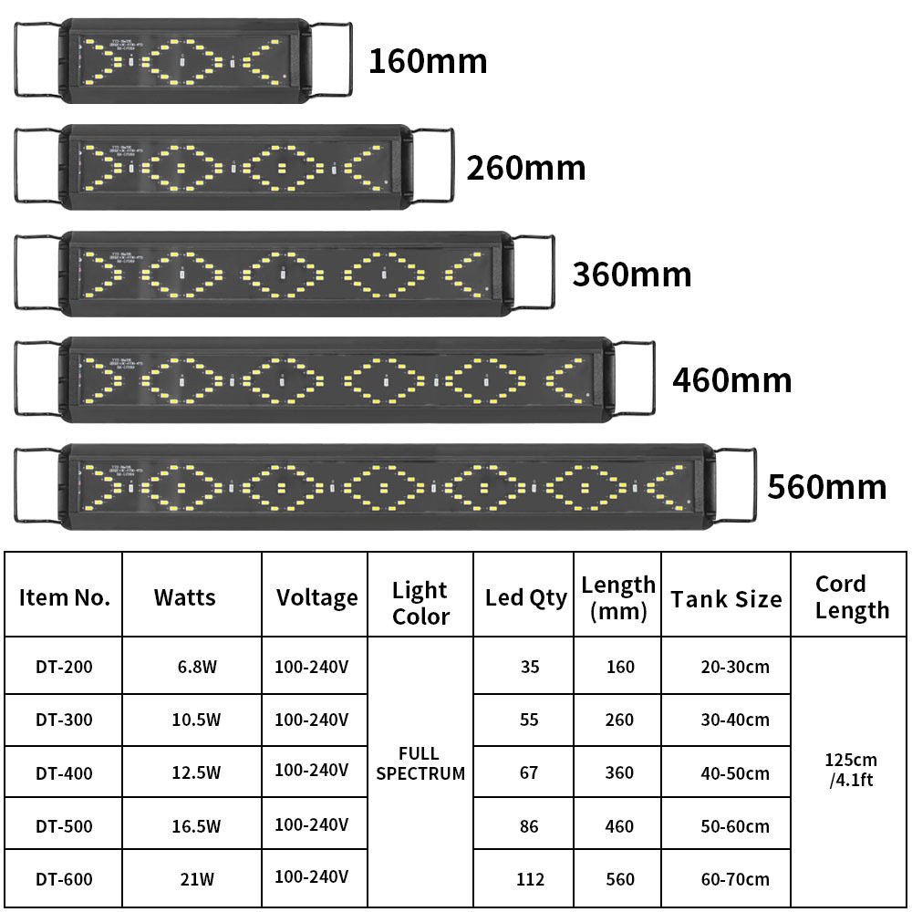 Aquarium Light Tank Fish Seawater Marine Led For Aquarium Tank Fish Coral Reef Led