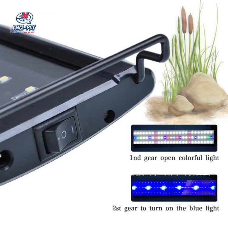 Aquarium LED light Full spectrum adjustable lighting Water Plant Grass LED Light Aquarium Fish Tank Lamp