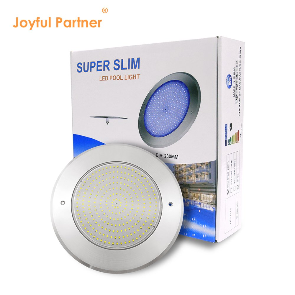 Led Swimming Pool Light Underwater Light Rgb IP68 Ultra Thin Stainless Steel Ac12v Par56 Underwater Resin 80 Pool Bomb Ip65 2500