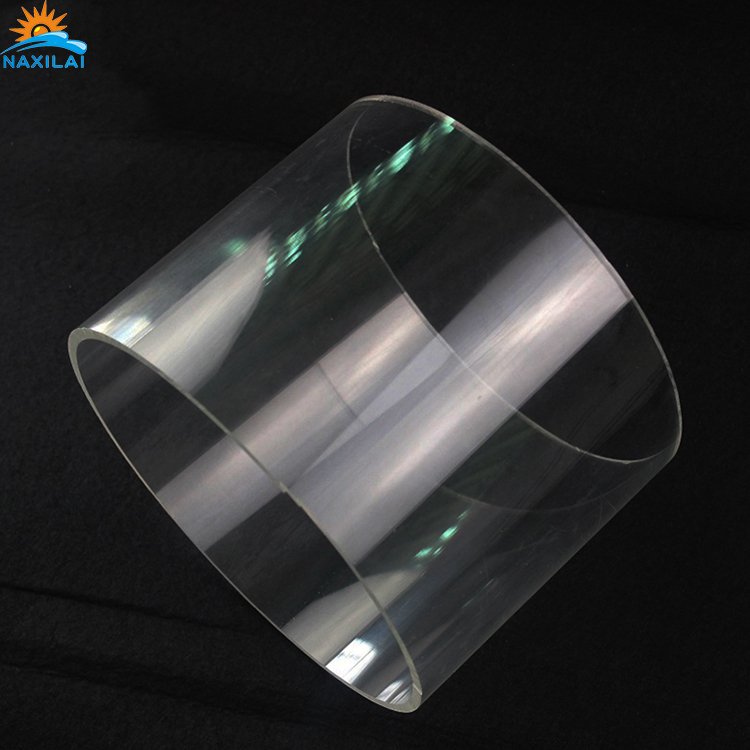 Naxilai Wholesale Tube Led Light Acrylic Cylinder Plexi glass Tube Acrylic Clear Cylinder with Flange