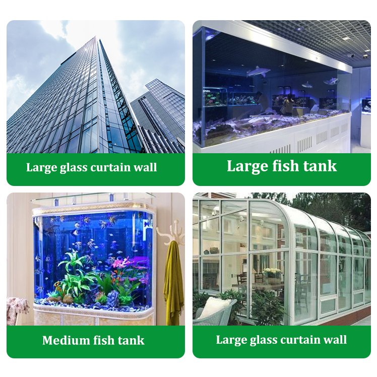 High Standard Process Clear Lar Glass Light Box for Advertising Installations Fireproof Silicone Adhesive Seal Bonding with Glue