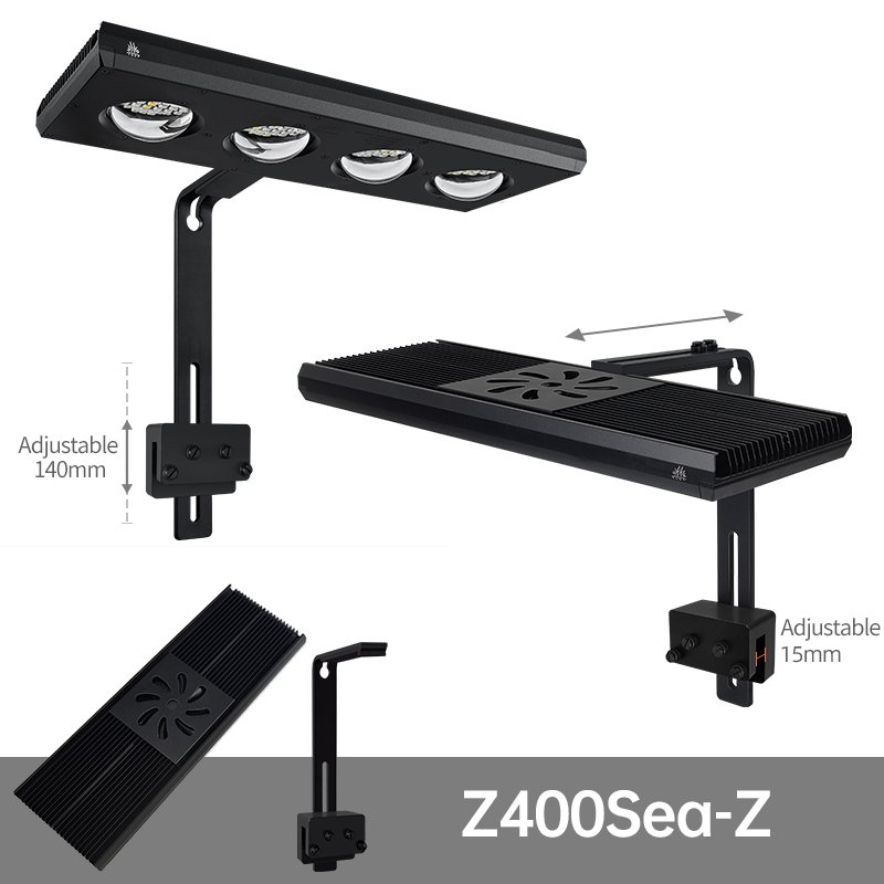 WEEKAQUA Z400Sea marine grade light aquarium accessories 120W APP storm simulation uv reef led light For saltwater tanks acuario